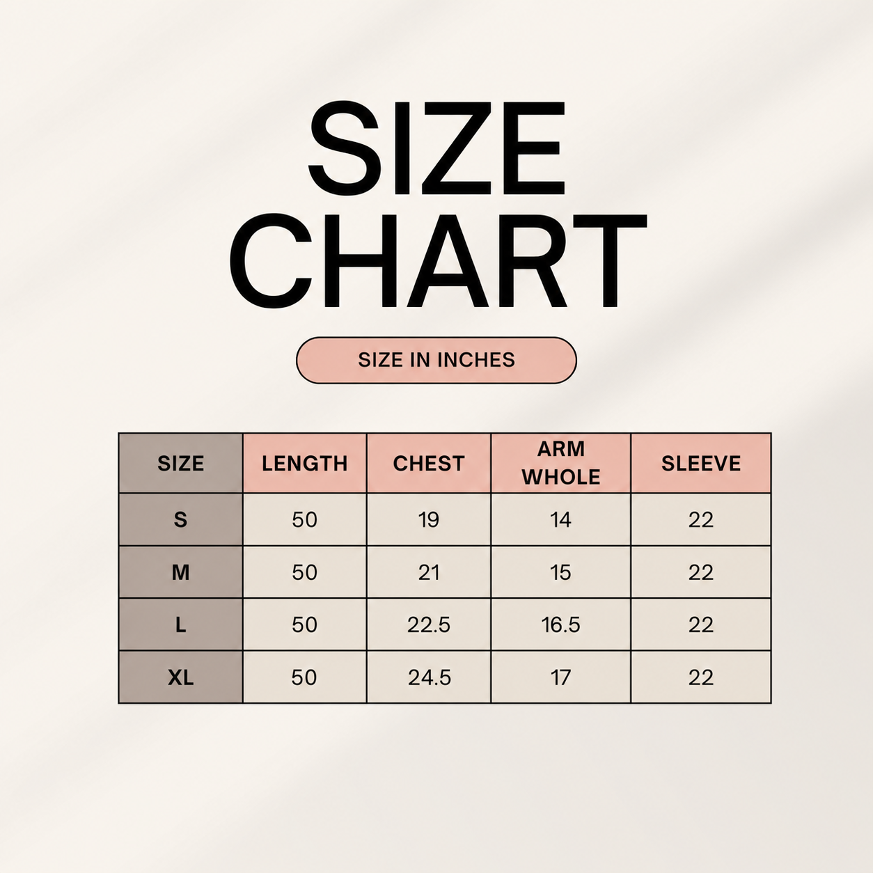Folk Dancing Size Chart