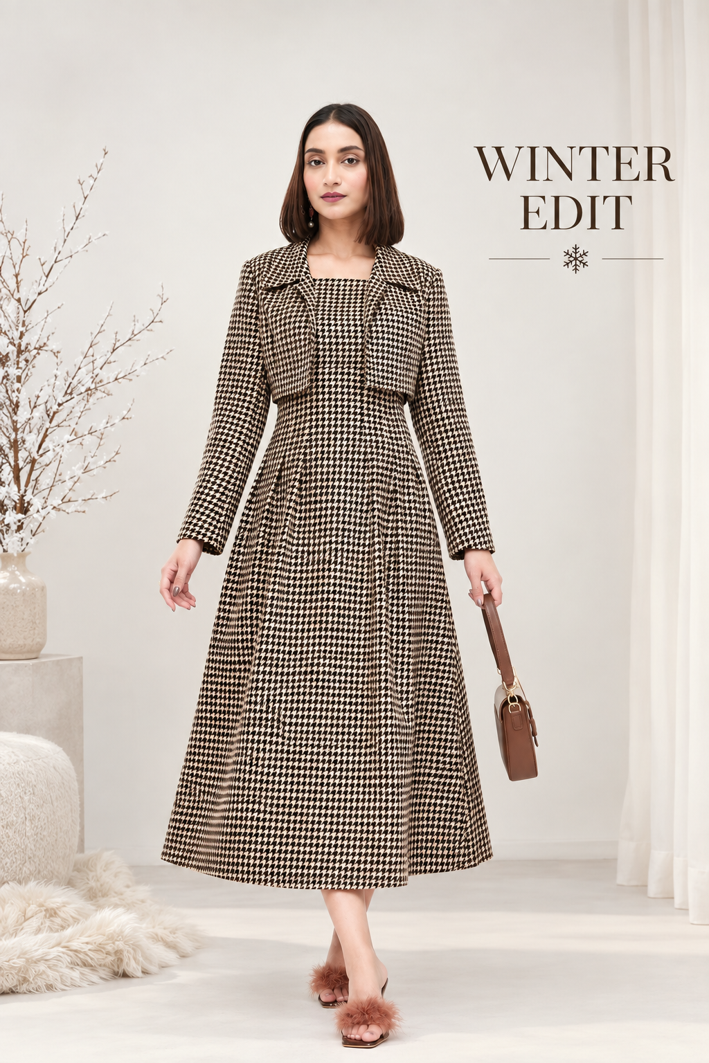 Check 2 Piece Dress