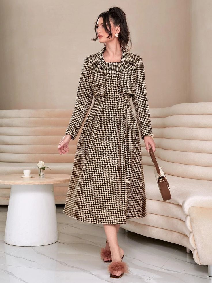 Check 2 Piece Dress