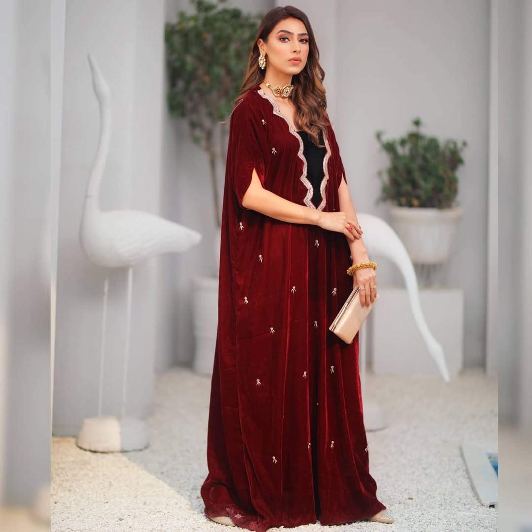Maroon Majesty Kaftan