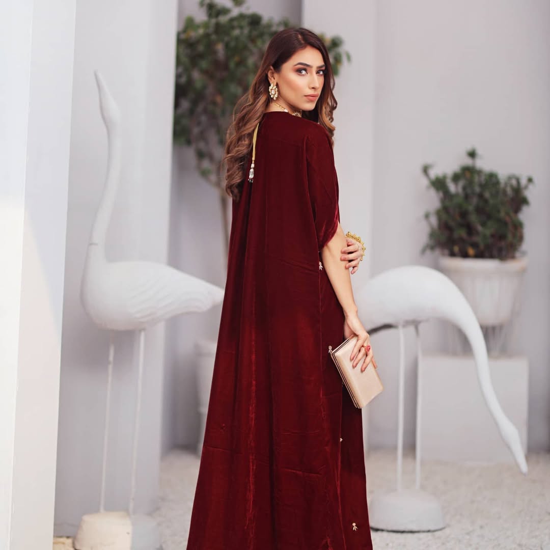 Maroon Majesty Kaftan
