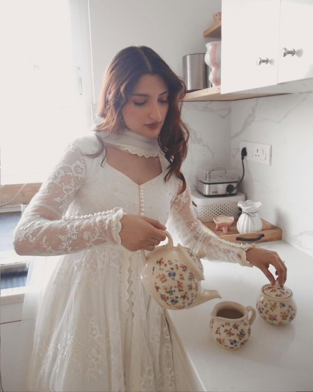 Simran – Timeless White Elegance