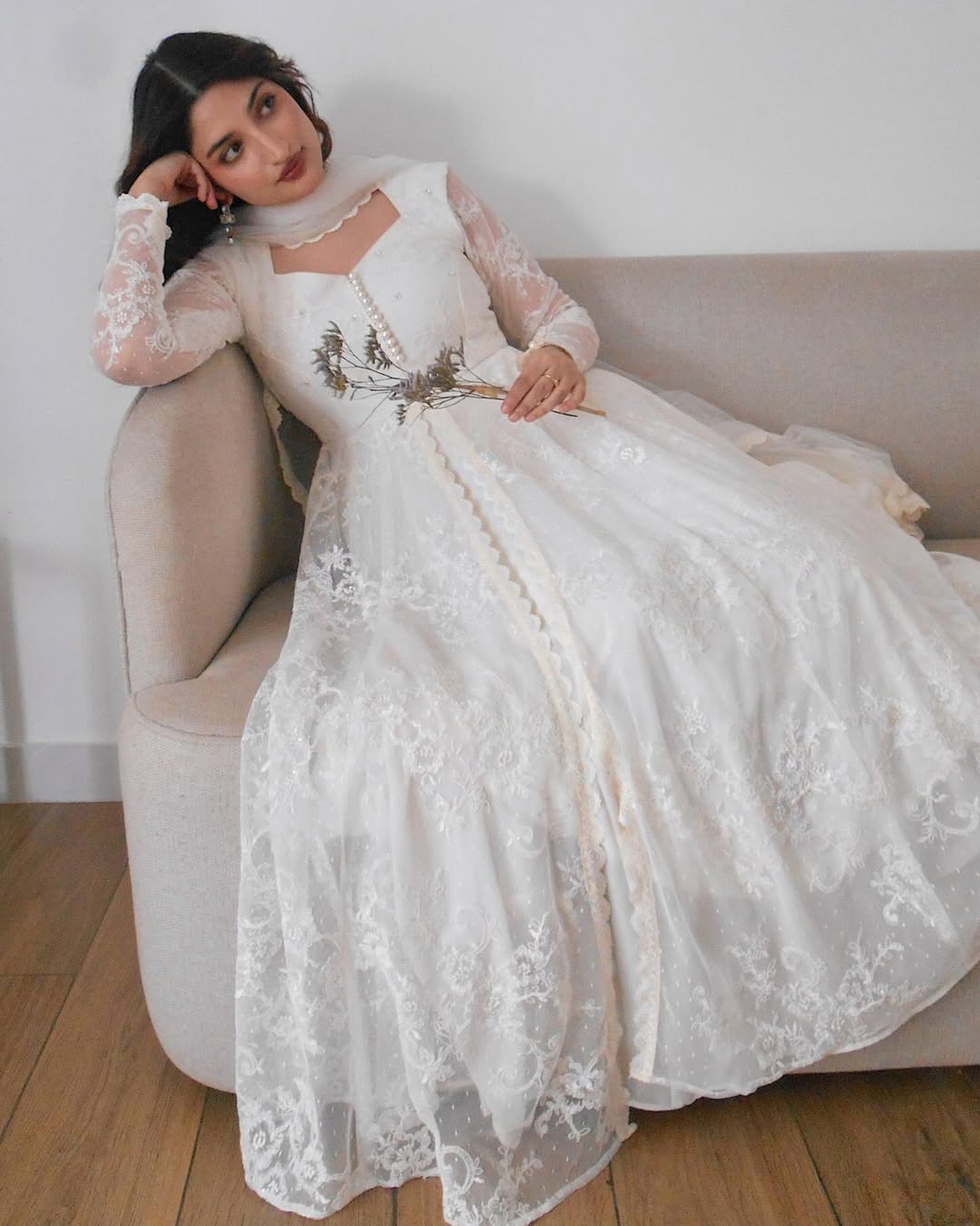 Simran – Timeless White Elegance